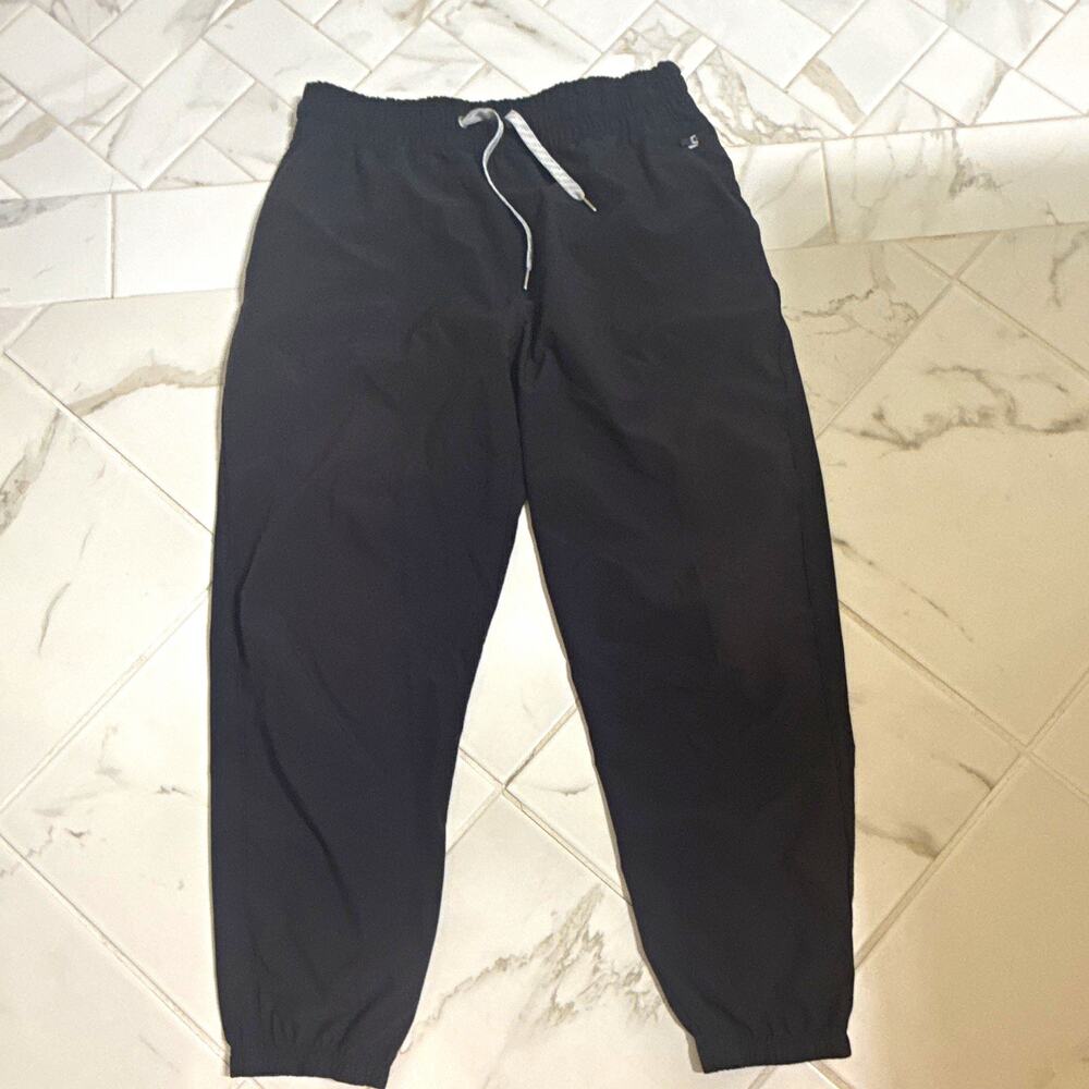 Vuori Womens Black Solid Weekend Joggers Discontinued Style Size L